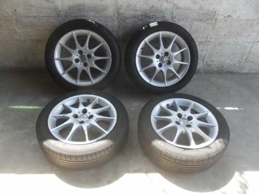 ล้อแม็ก 16นิ้ว 4รู100 พร้อมยาง สวยๆ 4 ล้อ ราคา 5500 บาท