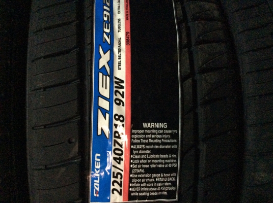 ขายยางFalken ze912. 225 40 18 ถูก
