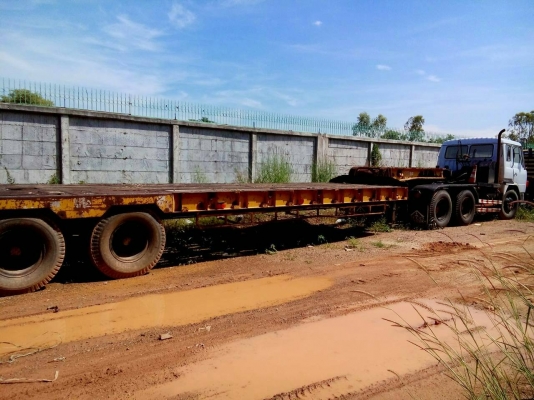 ขายรถหัวลากหางโลเบต HINO รถนอกนำเข้า เครื่อง V8 EF750 10 เกียร์โลไฮ 330 แรงม้าปี 2536 หางพนัส 2 เพลาปี 2538 ราคา 1100000