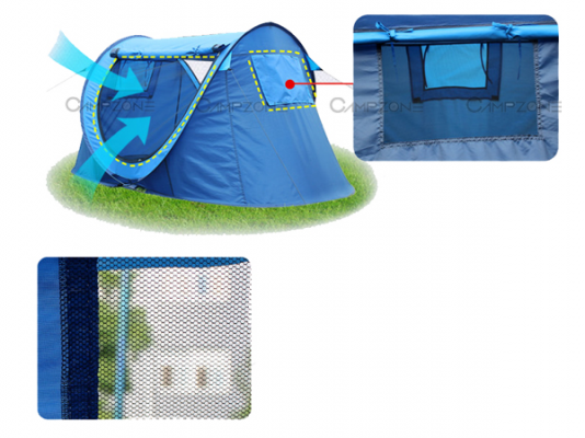 เต็นท์สปริงขนาด 2 คน(ภายในเคลือบกันแสงยูวี เต็นท์สปริงขนาด 2 คน(ภายในเคลือบกันแสงยูวี