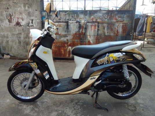 Yamaha Fino Fi ปลายปี 2556 ลายFashion หัวฉีดประหยัดน้ำมันราคาถูกครับ