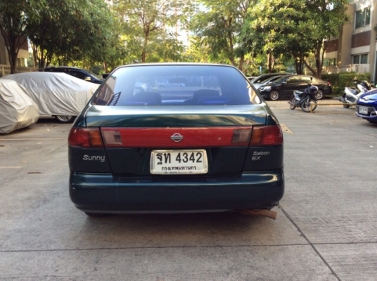 ขายรถนิสสัน ซันนี่ B14 เครื่อง 1.5 เกียร์ออโต้ ติดแก๊ส LPG เพาเวอร์ ไฟฟ้าทั้งคัน ภายในเบาะเดิมสวยสะอาด แอร์เย็นหนาว วิทยุCD สีเต็มเงามีริ้วรอย ยางใหม่ รถขับดี พร้อมใช้เลยครับ
