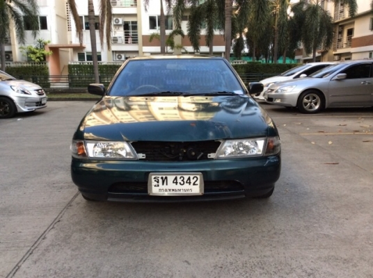 ขายรถนิสสัน ซันนี่ B14 เครื่อง 1.5 เกียร์ออโต้ ติดแก๊ส LPG เพาเวอร์ ไฟฟ้าทั้งคัน ภายในเบาะเดิมสวยสะอาด แอร์เย็นหนาว วิทยุCD สีเต็มเงามีริ้วรอย ยางใหม่ รถขับดี พร้อมใช้เลยครับ