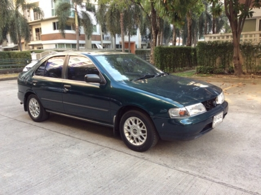 ขายรถนิสสัน ซันนี่ B14 เครื่อง 1.5 เกียร์ออโต้ ติดแก๊ส LPG เพาเวอร์ ไฟฟ้าทั้งคัน ภายในเบาะเดิมสวยสะอาด แอร์เย็นหนาว วิทยุCD สีเต็มเงามีริ้วรอย ยางใหม่ รถขับดี พร้อมใช้เลยครับ