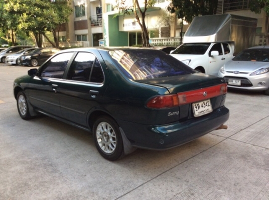 ขายรถนิสสัน ซันนี่ B14 เครื่อง 1.5 เกียร์ออโต้ ติดแก๊ส LPG เพาเวอร์ ไฟฟ้าทั้งคัน ภายในเบาะเดิมสวยสะอาด แอร์เย็นหนาว วิทยุCD สีเต็มเงามีริ้วรอย ยางใหม่ รถขับดี พร้อมใช้เลยครับ