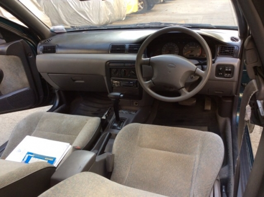 ขายรถนิสสัน ซันนี่ B14 เครื่อง 1.5 เกียร์ออโต้ ติดแก๊ส LPG เพาเวอร์ ไฟฟ้าทั้งคัน ภายในเบาะเดิมสวยสะอาด แอร์เย็นหนาว วิทยุCD สีเต็มเงามีริ้วรอย ยางใหม่ รถขับดี พร้อมใช้เลยครับ