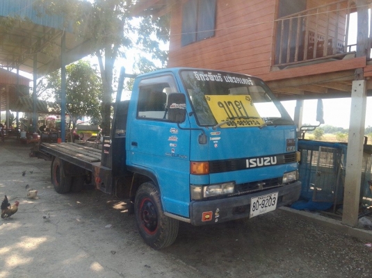 อีซูซุ TL เครื่อง 115  หางกระดกได้ สีเดิม  ( ถ้าไม่เอาพื้นท้ายเทรนเลอร์เอาออกได้ ลดราคาได้ )