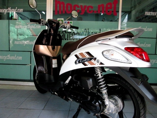 LET'S ตัวท็อปล้อแมกช์ สีขาวนํ้าตาล รถเดือน สิงหาคม.ปี57 ไมล์ 6746โล รุ่นใหม่หัวฉีด ของแถม 3 รายการ 24900