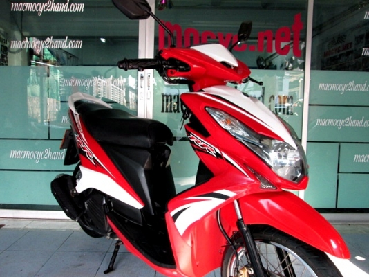 MIO 125 i RR สีแดง ขาว รถเดือน พฤศจิกายน ปี55 ไมล์ 8 พันโล  แถม 2 รายการ 24900