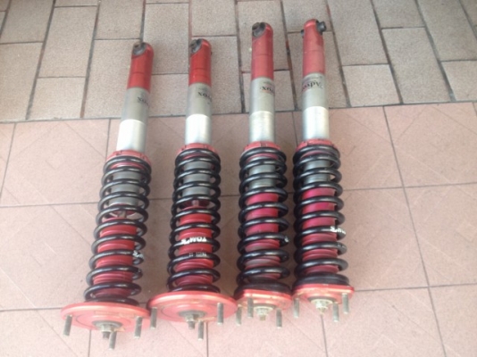 โช้คปรับเกลียว TOM S ใส่ LEXUS ของเก่าญี่ปุ่นสภาพสวยไม่เคยใช้งานในไทย