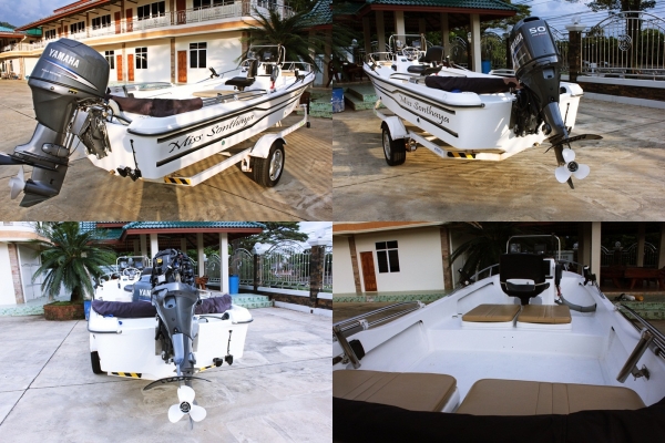 ขายเรือYamaha17ft.เครื่องYamaha 50fourหัวฉีดพร้อมเล่น