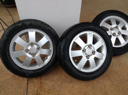 ล้อ มิราจ ขอบ14 พร้อมยางบริสโตน