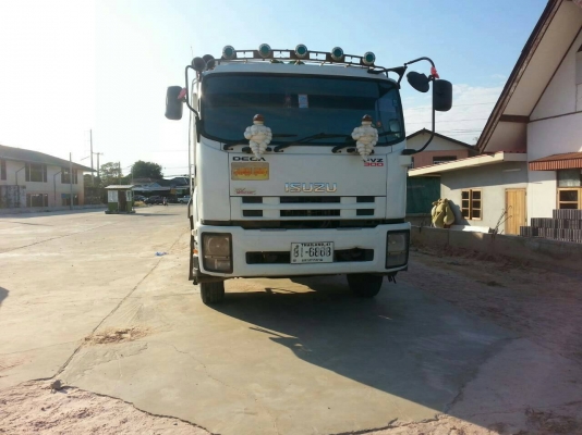 ขายรถบรรทุก 18 ล้อพ่วงแม่ลูกดัมพ์ ISUZU DECA 300 แรงม้าปี 2554 หางพ่วงส.สมบัติ 3 เพลา ราคา 2350000