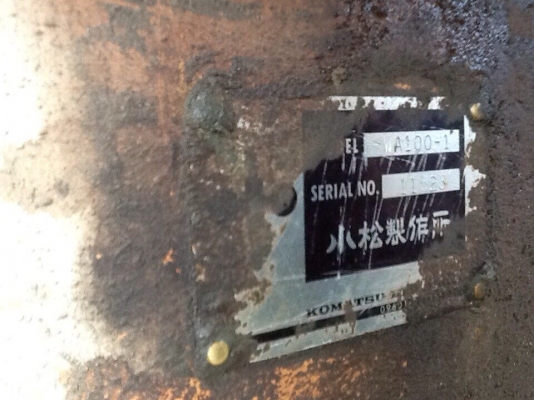 ขายรถตักล้อยางโคมัสสุWA-100 สภาพพร้อมใช้งานขาย750000