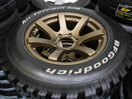 ขายล้อแม็ก Lenso RT7 Concave 18 พร้อมยาง BF Goodrich All-Terrain 265/65/18 ปี 13/เทิร์นได้ ใส่ฟรี ส่งฟรึค่ะ