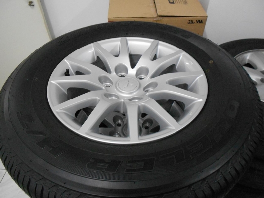 ขายล้อแม็ก Mitsubishi Pajero ขอบ 17 พร้อมยาง Brisgestone 265/65/17 ปี 12/เทิร์นได้ ใส่ฟรี ส่งฟรี