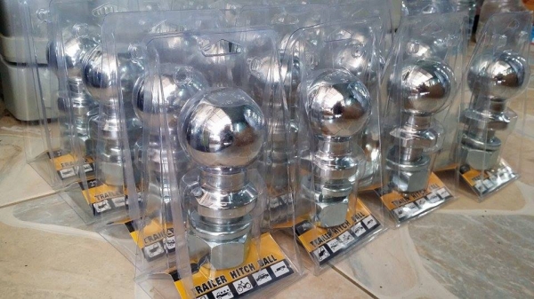 หัวบอลกลม พร้อมน็อตและแหวนสปริง + คอปเปอร์ครอบหัวบอล ใช้สำหรับการทำอุปกรณ์ลากจูง หัวบอลกลม พร้อมน็อตและแหวนสปริง + คอปเปอร์ครอบหัวบอล ใช้สำหรับการทำอุปกรณ์ลากจูง