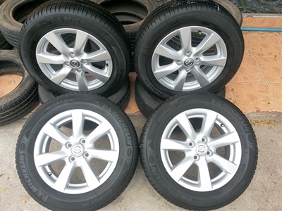 ขายล้อแม็กNISSAN ALMERA VL (รุ่นTOP)ยางปี13  4 ล้อ