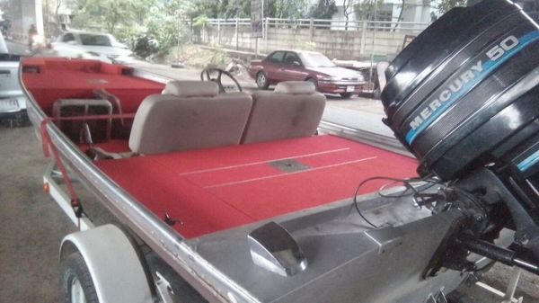 เรืออลู bass tracker16ฟุต เมอร์50เทเลอร์ครบ