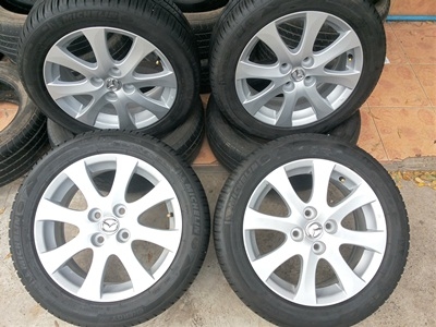 ขายล้อแม็กซ์ Mazda 2 ขอบ15ยาง 185/55/15  4 ล้อ
