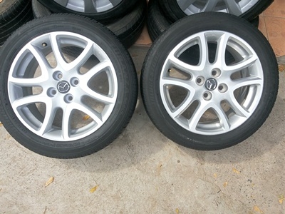 ขายล้อแม็กซ์ Mazda2 Top16 ยาง185/55/16 ปี12  4 ล้อ