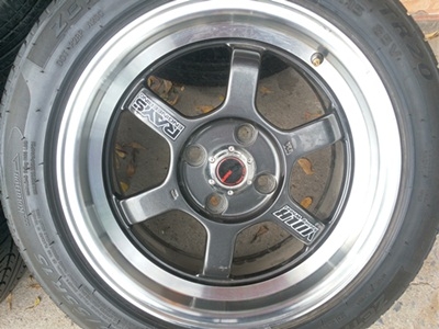 ขายล้อแม็ก TE37 V ขอบ15 4/100 หน้า7 OFF 38 4 ล้อ ขายล้อแม็ก TE37 V ขอบ15 4/100 หน้า7 OFF 38 4 ล้อ