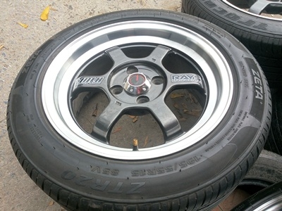 ขายล้อแม็ก TE37 V ขอบ15 4/100 หน้า7 OFF 38 4 ล้อ ขายล้อแม็ก TE37 V ขอบ15 4/100 หน้า7 OFF 38 4 ล้อ