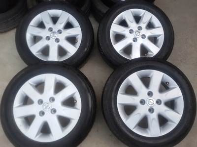 ขายล้อแม็กNISSAN March 15 พร้อมยางBRIDGESTONE  4 ล้อ