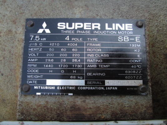 ปั๊มลม IWATA -3สูบ 10แรงม้า