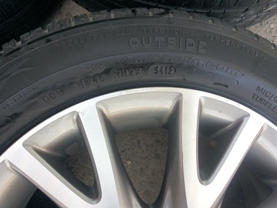 ขายล้อแม็กHonda City Societyขอบ15 พร้อมยางปี12  4 ล้อ