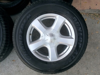 ขายล้อแม็กISUZU All New ขอบ17ยางDUNLOP ปี 12  4 ล้อ