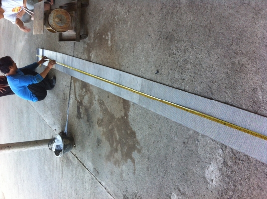 สายพานลำเลียงเป็นลวดสแตนเลส ของใหม่ยังไม่ได้ใช้กว้าง 25 ซม.ยาว 5.50 ม. สายพานลำเลียงเป็นลวดสแตนเลส ของใหม่ยังไม่ได้ใช้กว้าง 25 ซม.ยาว 5.50 ม.