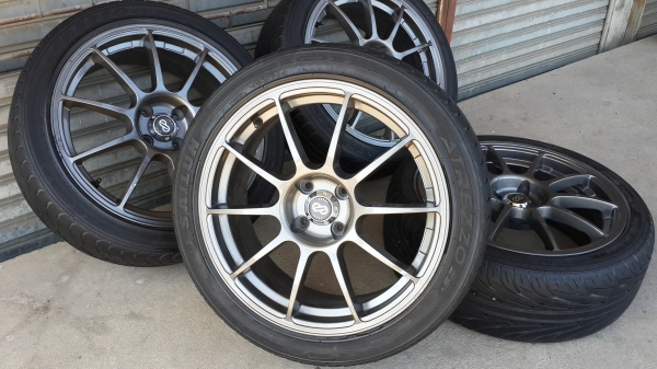 Enkei ขอบ 17 4รู100 พร้อมยาง