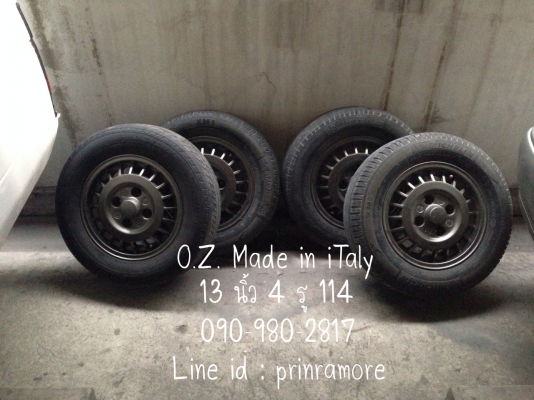 ขายหรือแลกล้อ O.Z. Made in italy ขอบ 13 นิ้ว 4500 บาท
