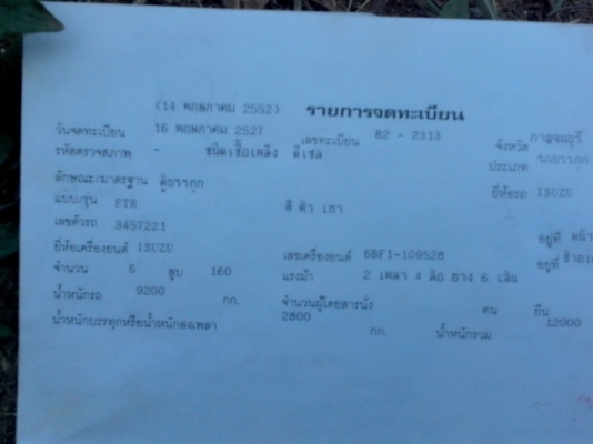 ขายรถบรรทุกหกล้ออีซูซู