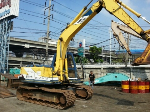 รถขุดดิน SK100-1-YW04993 (อามยาวพิเศษพร้อมใบมีดหน้า)