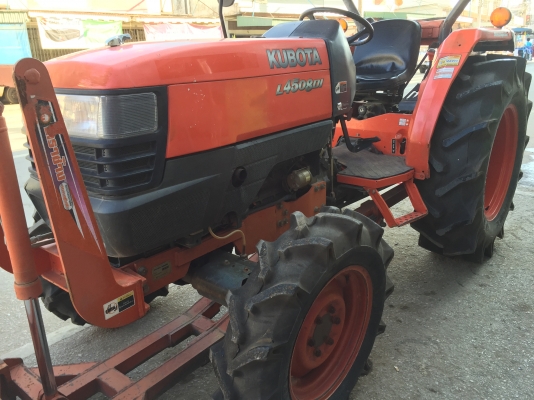 ขายถูกรถไถคูโบต้าL4508DIพร้อมอุปกรณ์สภาพเดิมสวยๆ มีเล่มชุดโอน