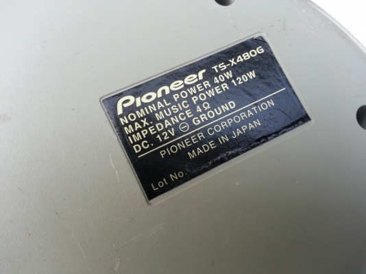 ลำโพงกล่อง Pioneer TS-X480G แบบ 4Ch มือสองญี่ปุ่น