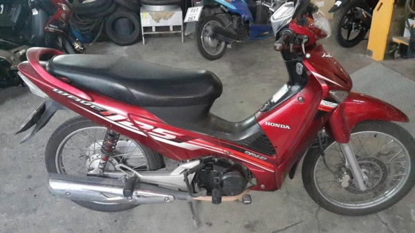 ขาย Honda Wave 125 i ปี 53 รุ่นท่อดำ สตาร์ทมือ เล่มพร้อมโอน