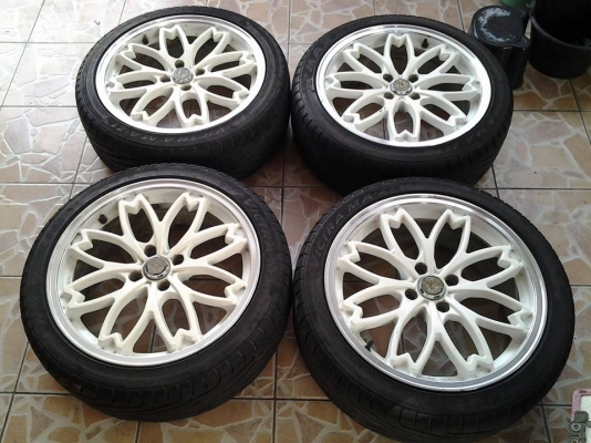 ล้อ Sakura R pride 17*7 / 4*100 off42 พร้อมยางใหม่ ๆ