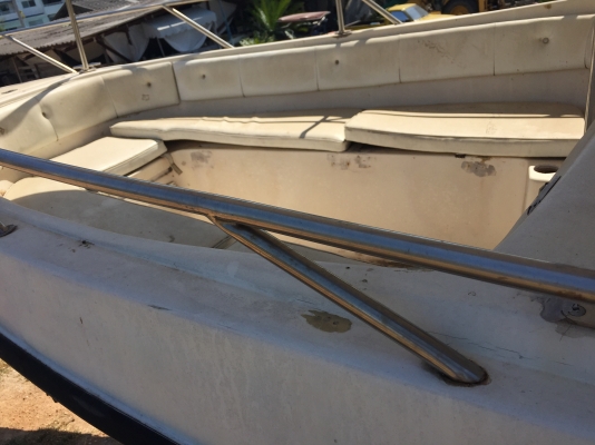 ขายเรือไฟเบอร์ สภาพสวยๆ พร้อม เทเลอร์ กว้าง 7 ฟุต ยาว 23 ฟุต