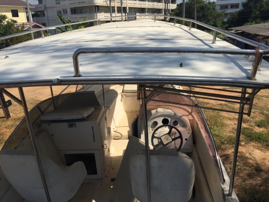 ขายเรือไฟเบอร์ สภาพสวยๆ พร้อม เทเลอร์ กว้าง 7 ฟุต ยาว 23 ฟุต