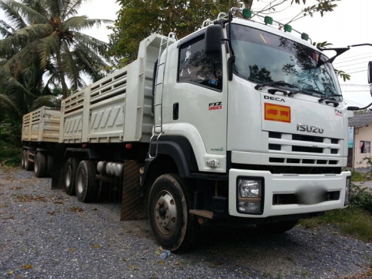 รถอีซูซุ 10 ล้อดั้ม 360 แรงม้า. ปี 57 ( ขายแม่ , ลูก ) ( รถวิ่ง 7x,xxx กม. )   สนใจติดต่อ  081 - 6079515