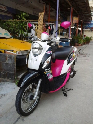 ขาย All New Fino(หัวฉีด) สีดำ-ชมพู  2013ราคา23000บาทด่วนๆ ภาษีไม่ขาดต่อ