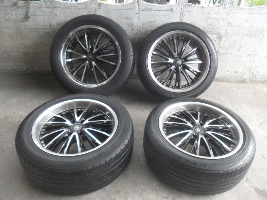 ล้อแม็ก 20นิ้ว 6รู พร้อมยาง สวยๆ 4 ล้อ ราคา 9800 บาท