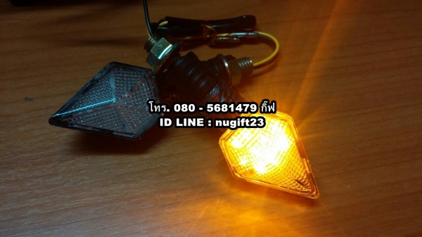 ไฟเลี้ยว LED ใส่ได้ทุกรุ่น ขนาดเล็ก กระทัดรัด ด้านหลังมีหลายสี