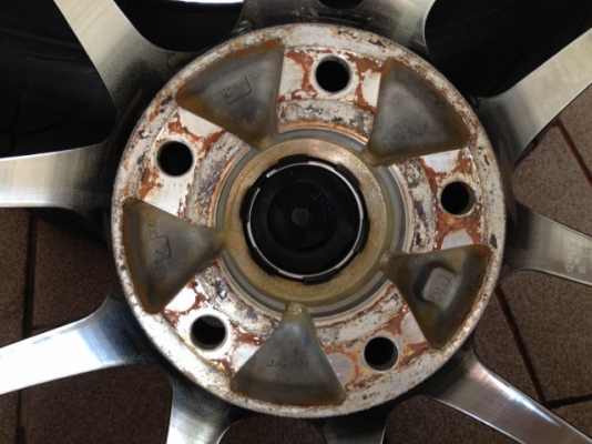 ล้อ W WORK เเท้ขอบ17หน้า7หลัง8  5รู114 สีไฮเปอร์เดิมๆญี่ปุ่นสภาพสวย