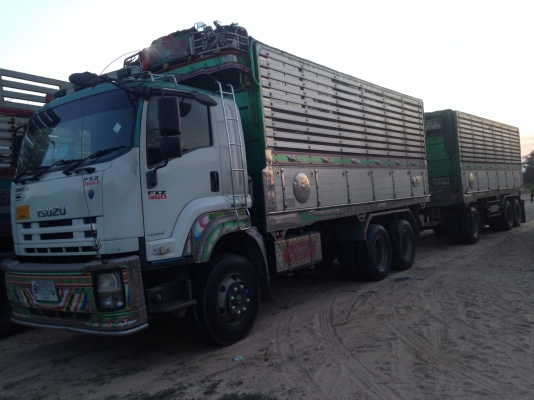 ขายดาวน์ รถพ่วง 22 ล้อ 2 เพลา แม่-ลูก กระบะเนียมคอกเกษตรดั้ม HINO 344 ปี.57 รถวิ่งแค่ 40.000 กว่ากิโล ขายแค่.850.000 สนใจโทร