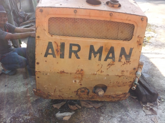 ขายปั้มลมair manพร้อมแย๊กปูน1ตัวราคาถูก35000