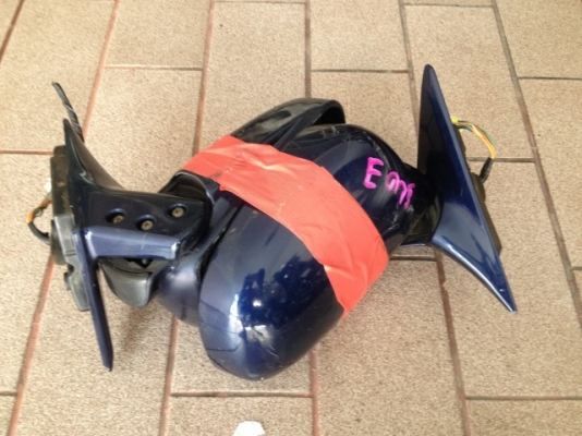 กระจกมองข้างมิตซู E CAR ของเก่าญี่ปุ่นสภาพสวย